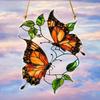 Butterfly Pendant Window Hanging Ornament Hook Design Vivid Monarch Butterfly Window Decoration for Easter New Year, Four Seasons Decoration