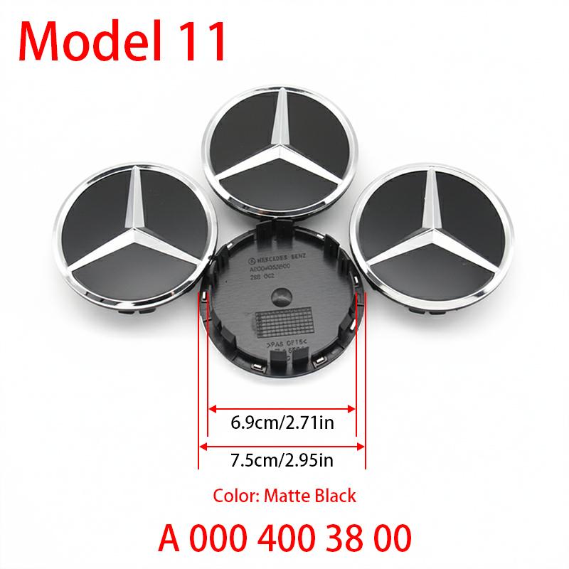 4Pcs 60mm 75mm Car Wheel Center Logo Badge Hub Cap For Mercedes Benz W211 W205 W213 W203 C218 A207 CLA CLS E Class Accessories