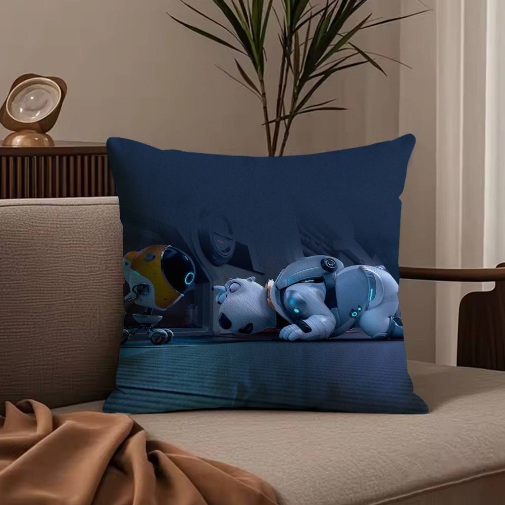 Cute B-Backkom Pillow Case Anti-dustmite Pillowcase Invisible zipper silky short plush Sofa cushion cover