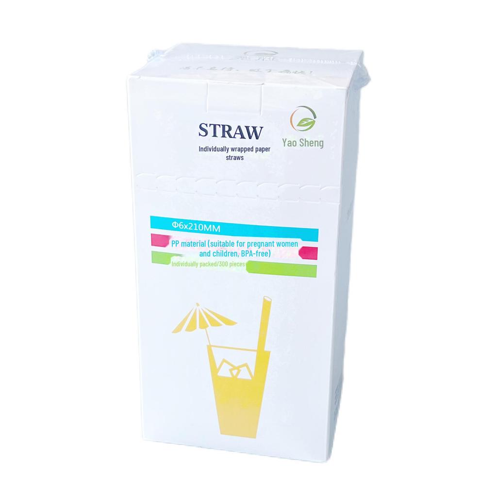 Individually wrapped transparent telescopic straws for children - durable plastic, ideal for soy milk and home use.