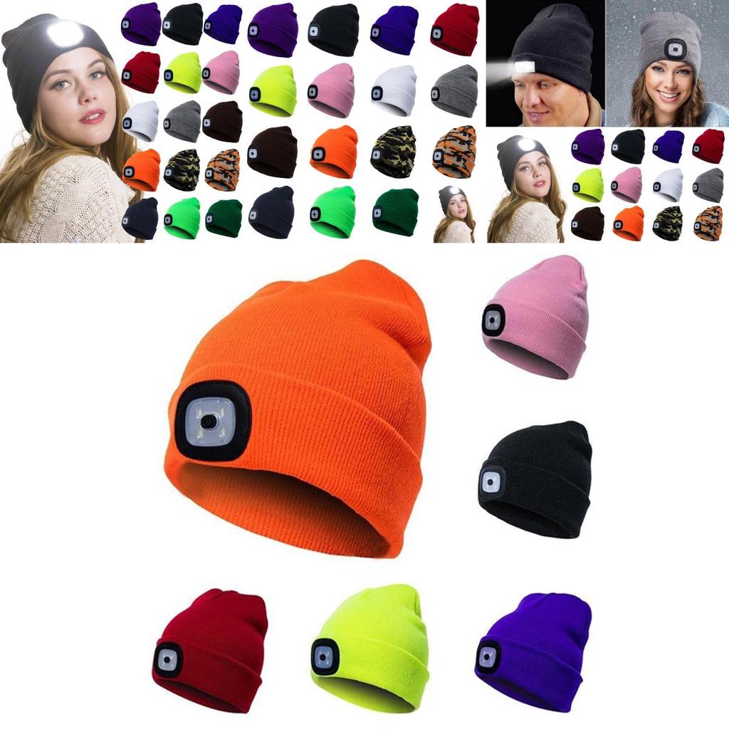 And Comfortable Winter Wear Unisex Led Beanie Hat With Three Brightness Levels**