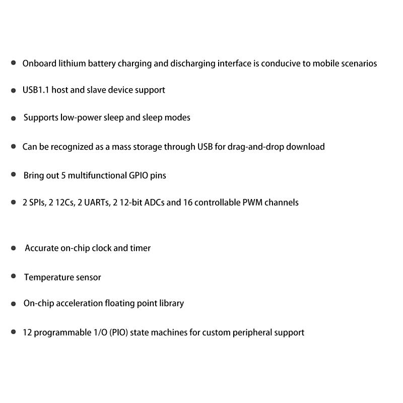 Rp2350-Pizero Entwicklungsplatine Raspberry Pi Pico 2 Basis auf Rp2350B 16M Flash Dvi Pio-Usb Schnittstelle Mikrocontroller