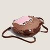 Anime Bungo Stray Dogs Dazai Osamu Cospaly Backpack Student School Bag Cute Plush Shoulder Bag Brown Handbags Props