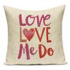 Love Heart Pillow Cover Valentine Day Love You Letters Cushion Cover Home Decor Sofa Bed Wedding Party Decor Pillowcase