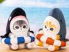 Shark Nyan Big Plush Mascot with a Swim Official 28cm Shark "Enjoy Ring" (Approx. Nyan)