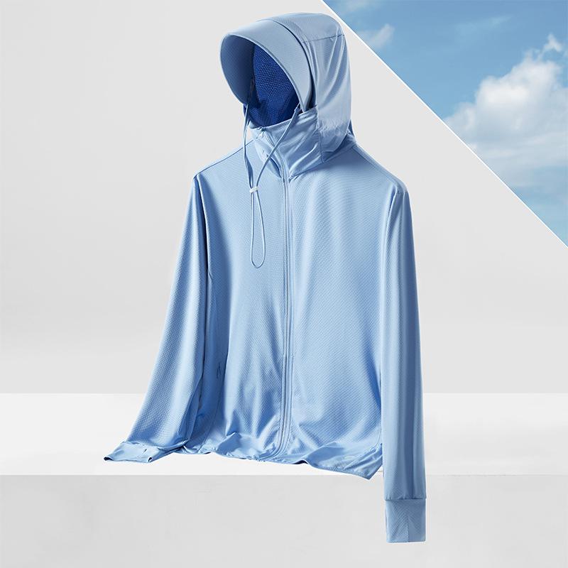 UPF50+ Women's Ice Silk Sun Protection Clothing with Large Brim - Breathable and UV Protective 