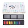 Watercolor Workbook Beginner Friendly Water Color Books Paint Set with 12 Colors Watercolor Paint Brush Spiral Bound