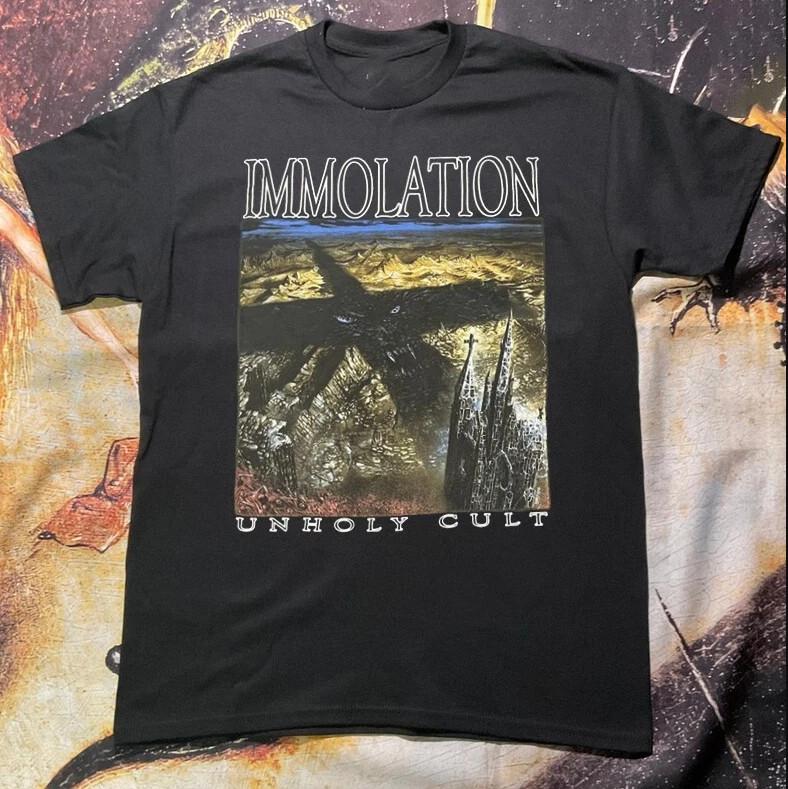 Vintage Immolation Unholy cult unisex short sleeve T-shirt, size S-4XL