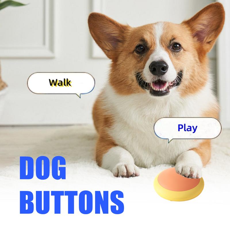 Dog Talking Buttons Recordable Communication Recorder Pet Toys Speaking Aids Training Tool Equipment For Door Outside Classroom