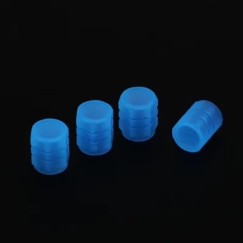 4 Pcs Universal Colorful Luminous Tire Valve Cap Car Wheel Hub Glowing Styling Decoration Auto Accessories For Motorcycle Bike
