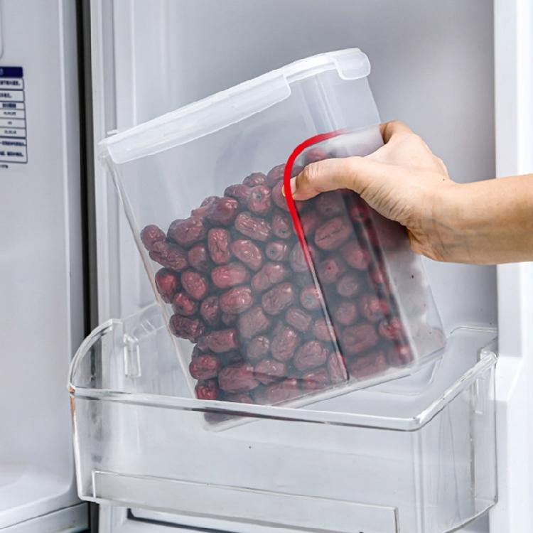 Multipurpose 4L Clear Food Storage Bin With Sealed Lid For Bulk Grains Bean And Kitchen Supplies