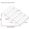 Acryl-Mehrschicht-Organizer für Parfüm, Make-up, Hautpflege und Zigaretten