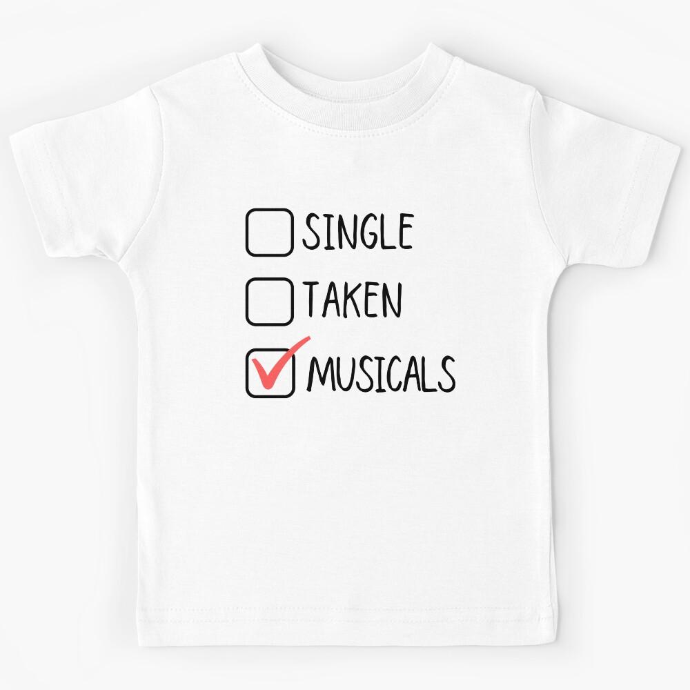 Single Taken Musicals Kids T-Shirt 110
