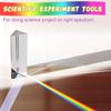 Coitak 6 Inch Optical Glass Triangular Prism, Crystal Triangular Prism for Teaching Light Spectrum Physics, Photo Photography Prism Tool
