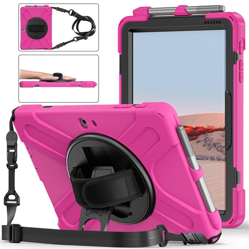 360 Roterende Schokbestendige Laptop Tablet Cover voor Microsoft Surface Go 4 3 2 1 10.5  Pro X 7 6 5 4 12.3 inch Hoes Funda Capa Coque Surface Pro X