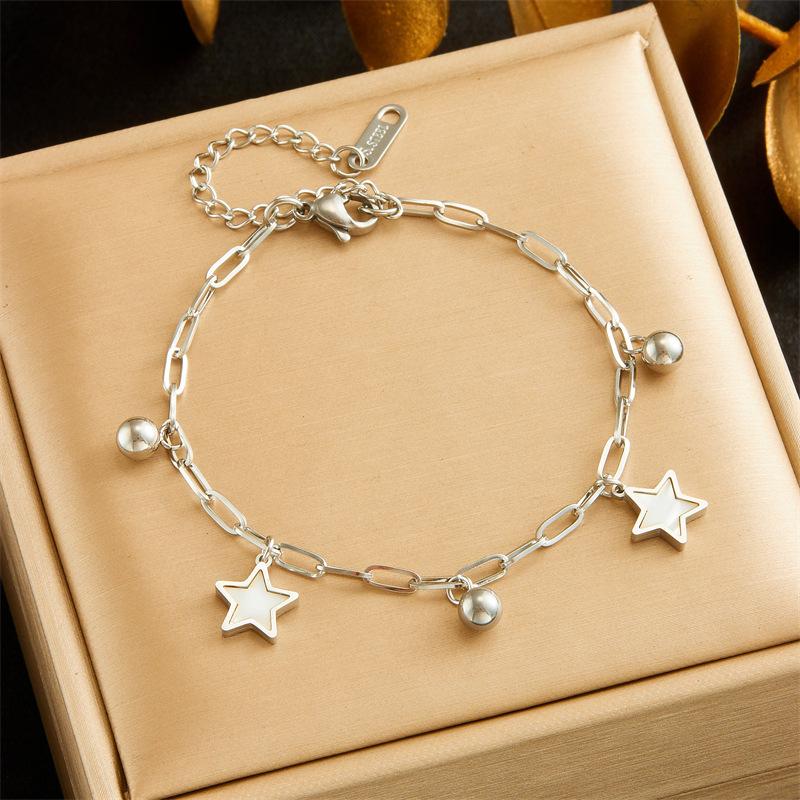 Fashion Jewelry Butterfly Heart Star Chain Pendant Bracelet for Women
