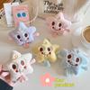 Cute Cartoon Plush Star Plush Keychain Kawaii Doll Toy Backpack Handbag Pendant Hanging Ornaments Decoration Keyring Gifts