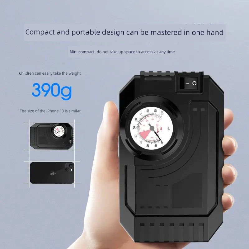 

Portable Vehicle Air Pump Electric Small Car Air Pump Tire Pump Bicycle Inflating Pump Mechanical