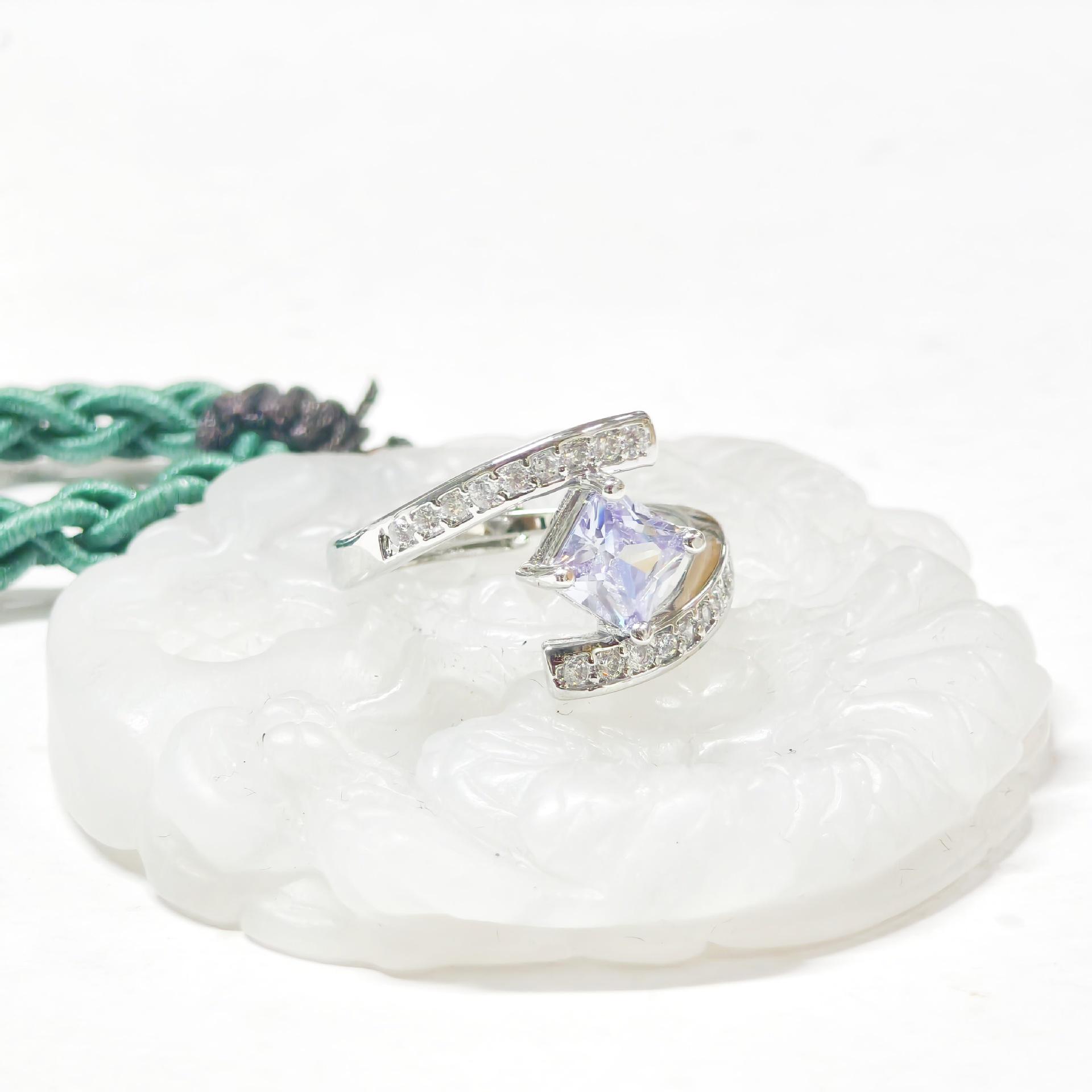 Star-Shaped Zirconia Ring - European & American Style Unisex Jewelry One Size