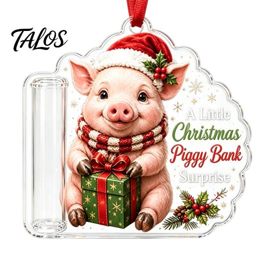 Decorative Holiday Cash Gift Holder Christmas Money Ornament, Tree Hanging Decoration, Storage Merry Pendant for Party Decor Wooden Clip Ornament