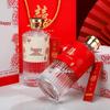 500ml Transparent Glass Baijiu Bottle Set for Weddings and Graduations with Gift Box