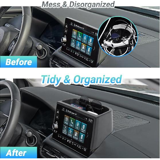 Center Console Organizer Dashboard Tray Compatible With -2026 Honda HR-V Interior Accessories, Dashboard Storage Organizer Box, Fits Both Honda HRV