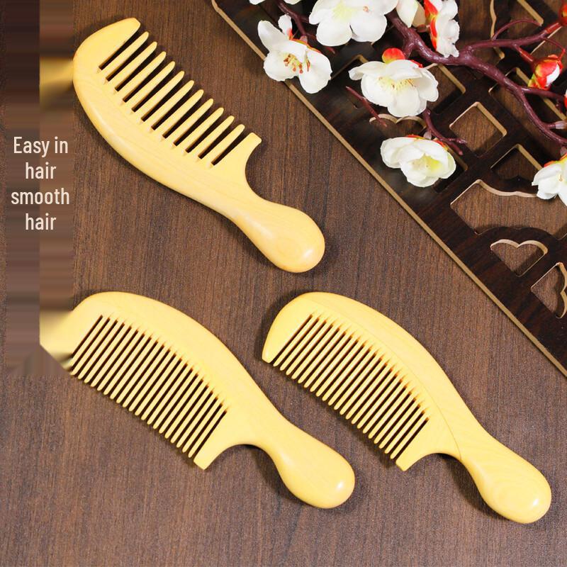 BeiduoYang Portable Boxwood Hair Massage Comb