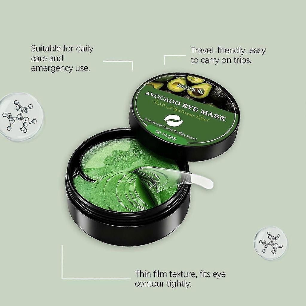 EELHOE Hyaluronic Acid Moisturizing Eye Mask, Hydrates and Plumps Around the Eyes, Daily Care for Better Eye Makeup Application