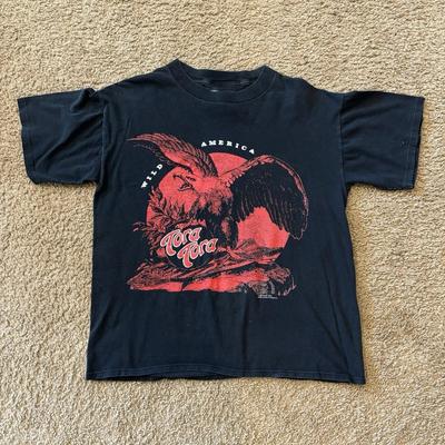 Vtg Brockum Tora Tora Wild America 1992 Tour Rockkonzert T-Shirt 2-seitig BL1352