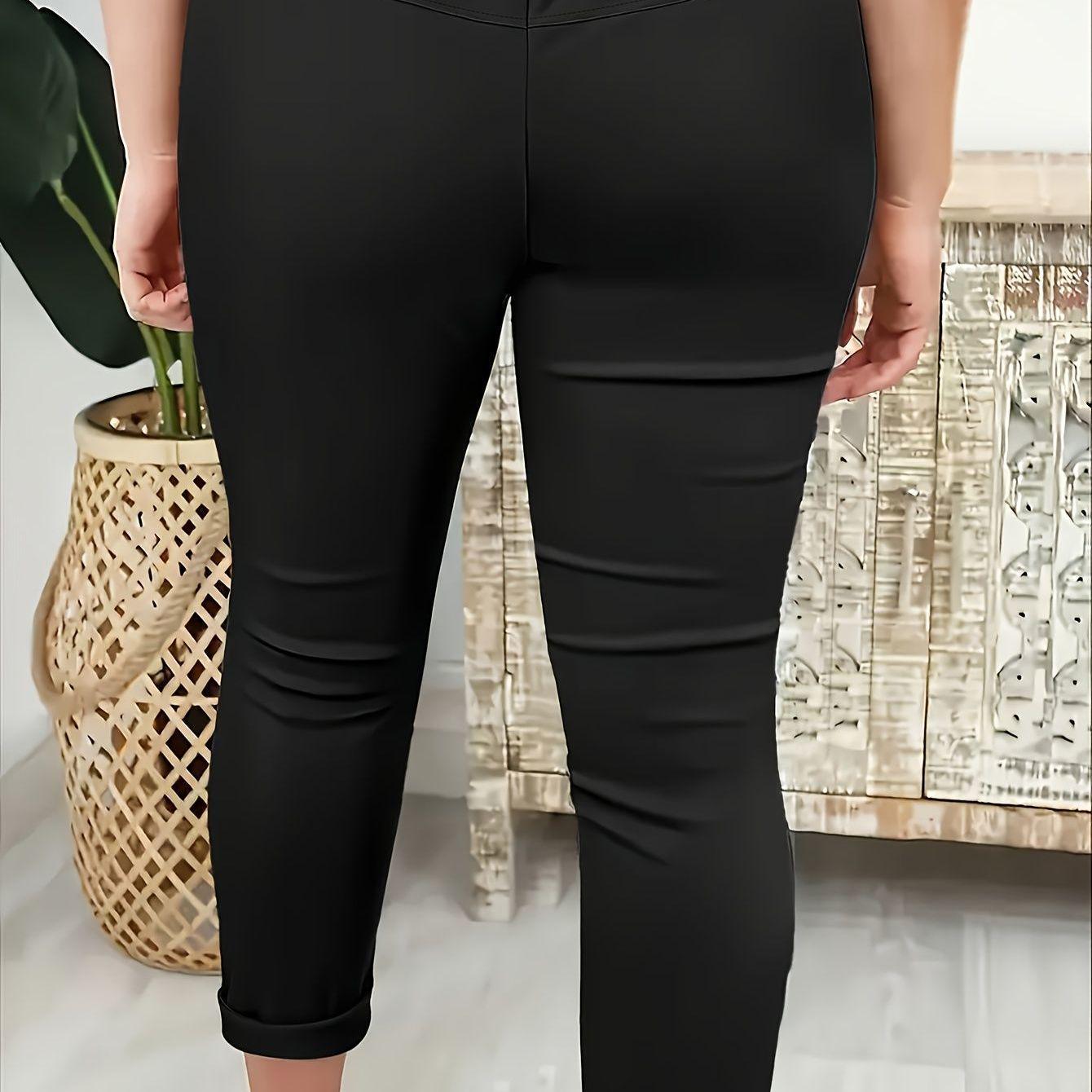 Plus Size Women s Casual Elastic Waist Slimming Sports Pants - Spring/Summer Collection XS