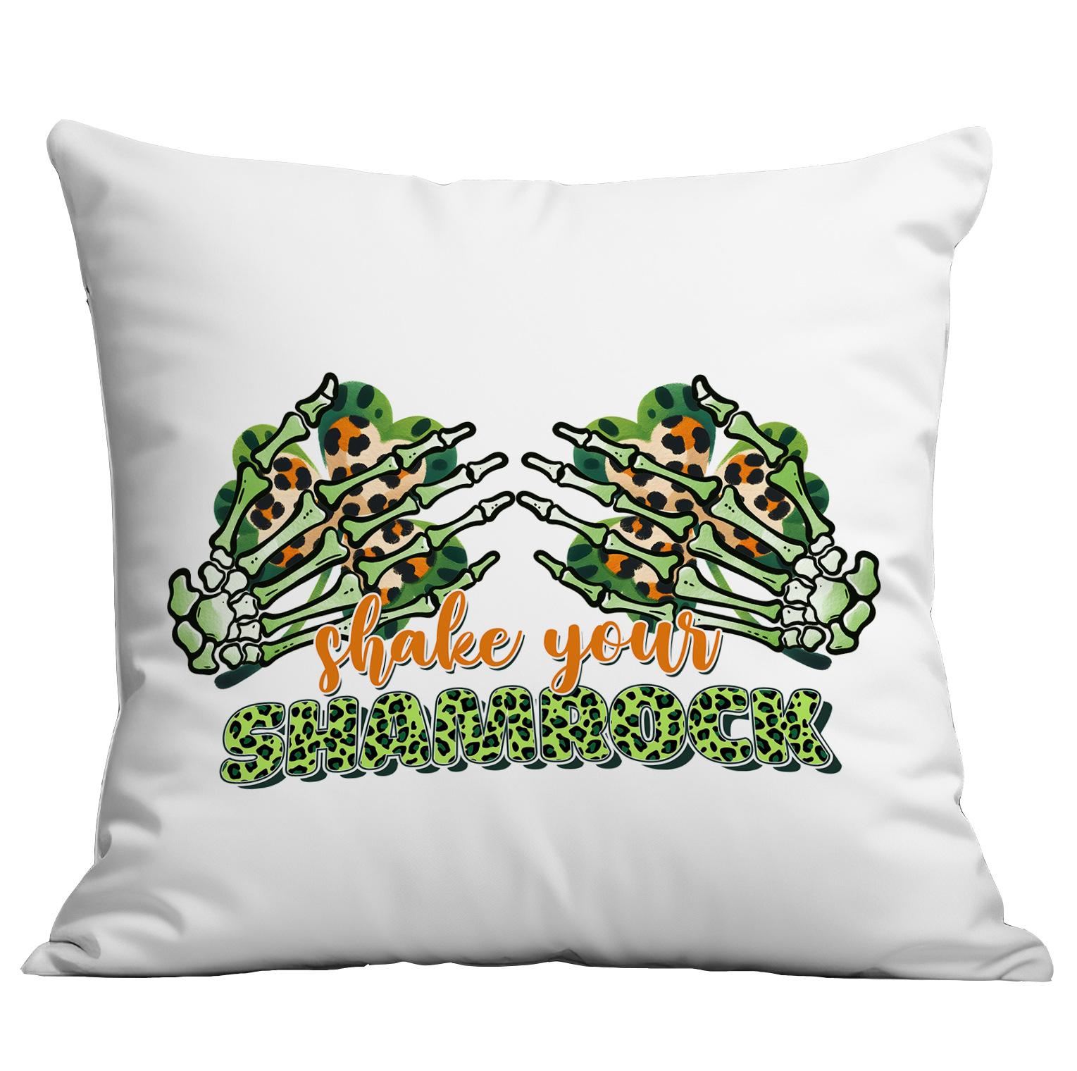

St. Patrick s Ireland Festival Lucky Grass Pillowcase Home Cushion Pillowcase 45 * 45Cm