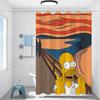 PO01 Shower Curtains for Bathroom Accessories Simpsones Waterproof Shower Curtain Bath Bedrooms the Home Fabric Shade Opaque Pr