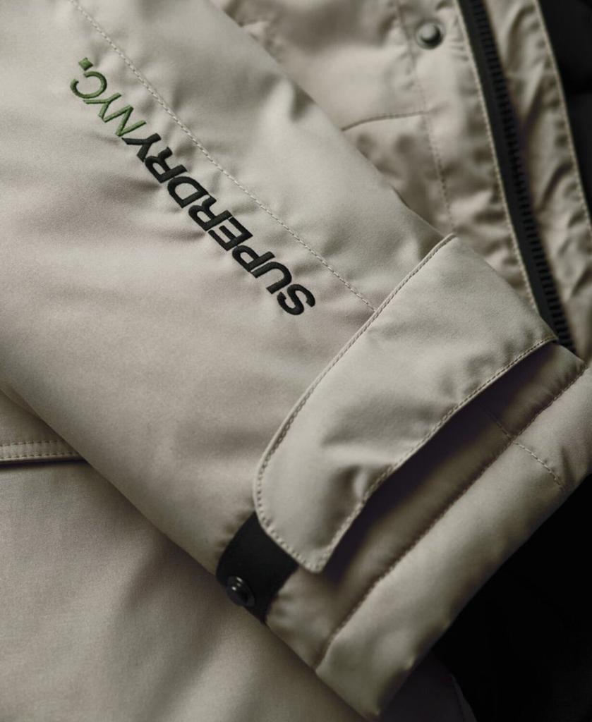 Зимняя куртка Superdry Parka 'City' taupe schwarz