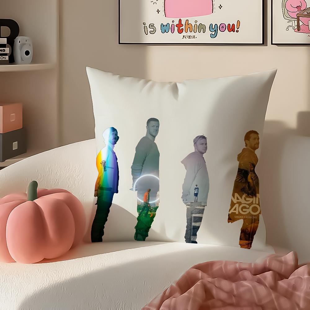 

Anthemic Pop American Band IImagine Dragons Cushion Cover Pillowcase Short Plush Invisible zipper Room Sofa Cushion Cover 30X30cm