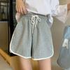Women's Summer 2026 Korean-Style High-Waisted Wide-Leg Casual Sports Shorts