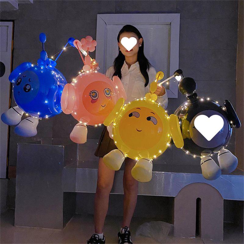 Cartoon Egg Waffle Lanterns: Luminous Bobo Balloons for Night Markets & Parties