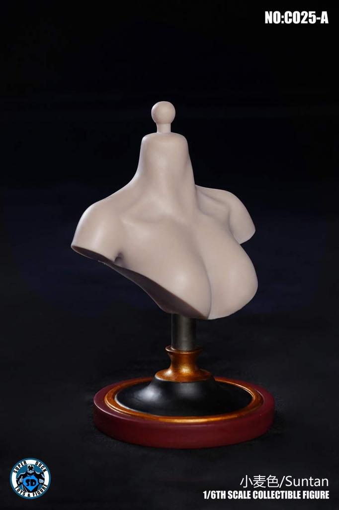 SUPER DUCK C025A Female Bust Base for Scale Action Figures not [TOYBARJAPAN] 1/6 (Head included)