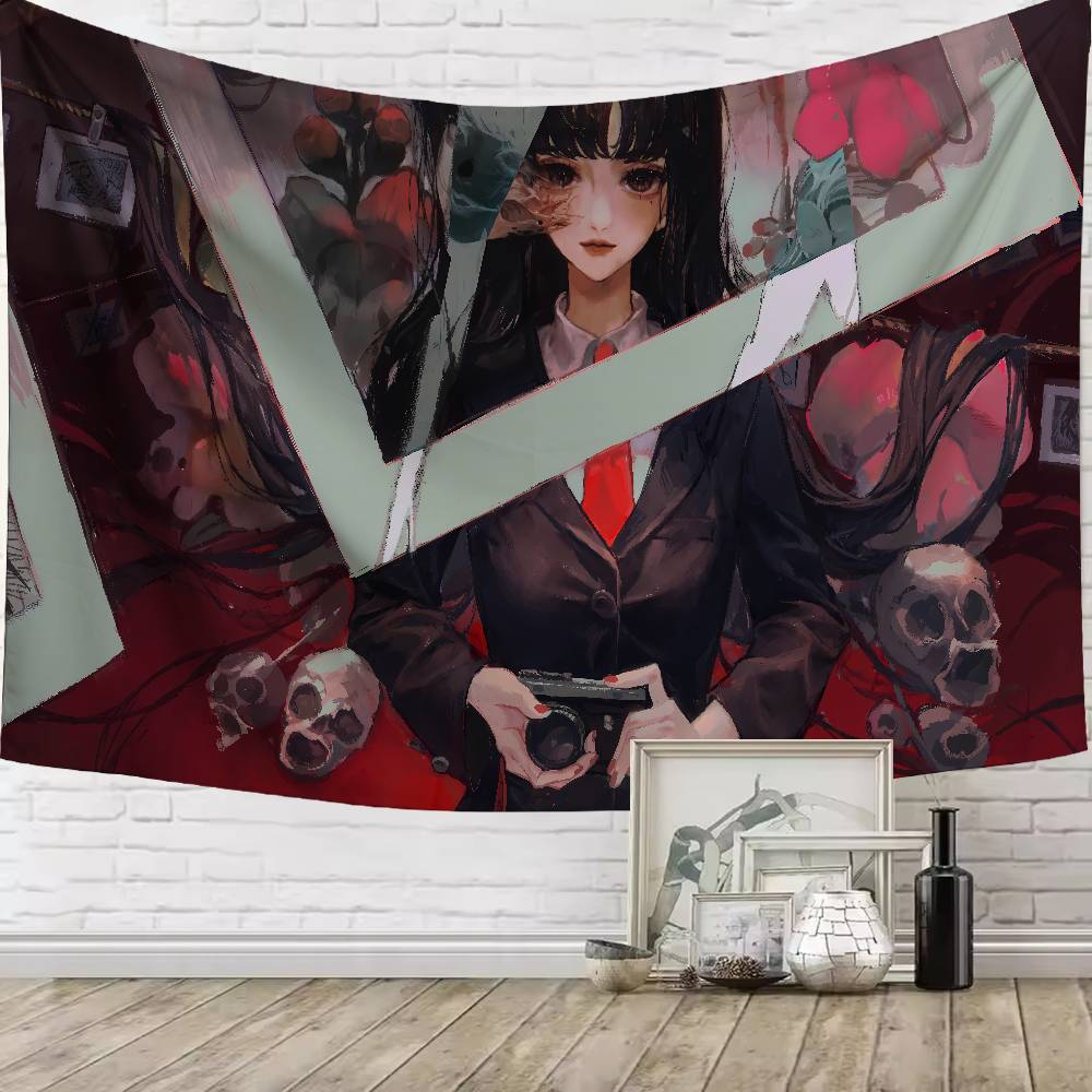 Horror Pretty Girl Anime Tomie Kawakami Tapestry Living Room Bedroom Gamer Room Decoration Large Luxury Tapestry