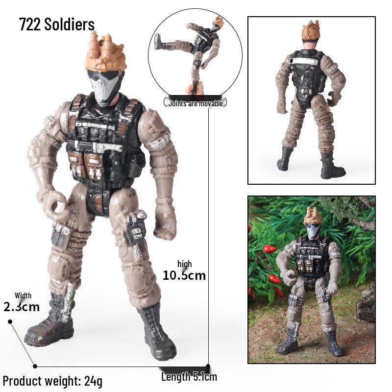 Farmer & Breeder Figure Set - Police Officer, Veterinarian, Plow Worker Toy Ornaments for Kids