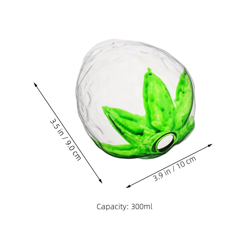 2 Pcs Strawberry Cup Glasses Strawberries Drinking Cute Aesthetic Coffee Creative other