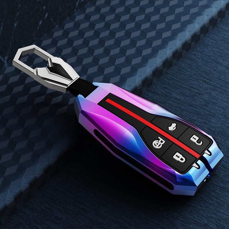 Premium Key Cover and Buckle Shell for 2021 Hongqi HS5/HS7 - Exclusive Men's Car Interior Accessory
