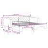 2 in 1 Pull Out Daybed Light Grey 90 x 200 cm Fabric
