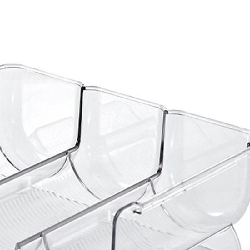 Wine Organizer Stackable Plastic Transparent Water Bear Bottle Holder Rack for Home Display 3