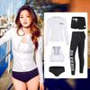 Diving Wetsuit Set Women Quick Dry Long Sleeve Rash Guard Pants 5 Piece Swimwear Snorkeling Surfing Water Sports