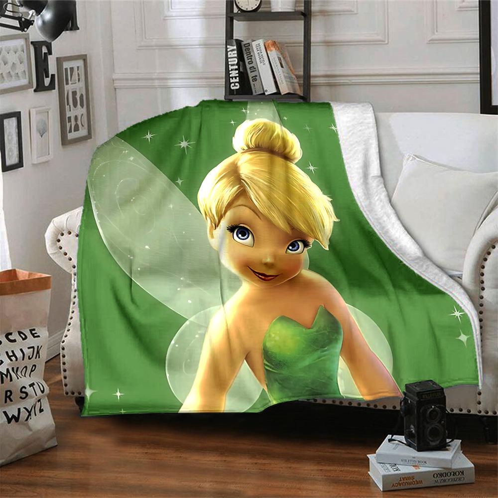 1pc Fairy Friends Forest Flannel Blanket,Ultra Soft Warm Plush Throw for Home Bedroom Bed Sofa Cover Camping Picnic Gift Y7243