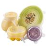 6 PCS Silicone Covers Fresh Keeping Cover, Universal Stretch Suction Pot Lids, Kitchen Cover Storage Cover Bowl Lids Pan Lids