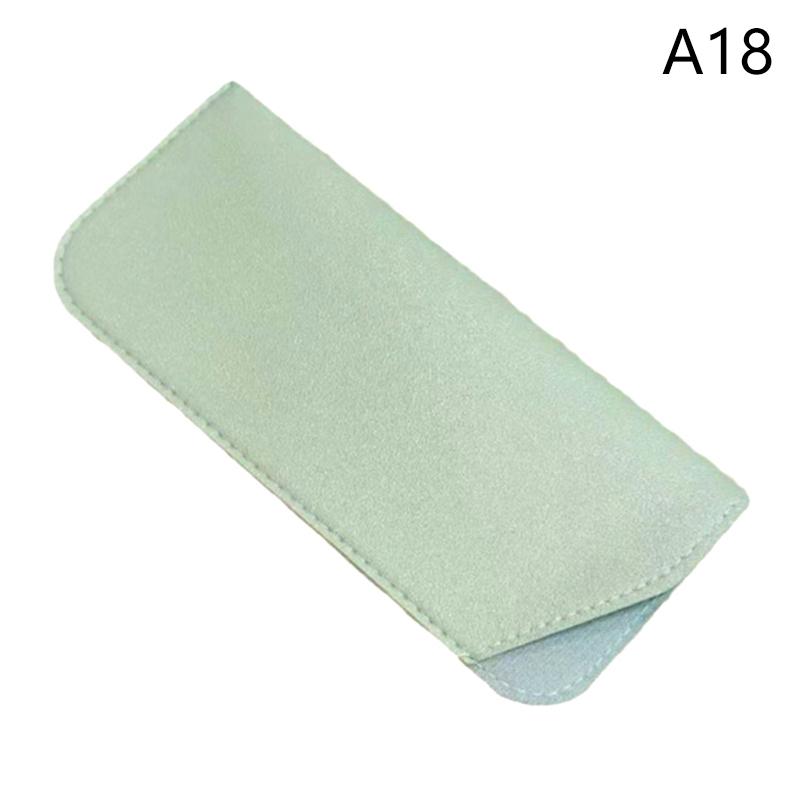 Simple Soft Leather Sunglasses Bag For Women Men Waterproof Reading Glasses Case Dust Storage Bag Eyewear Pocket Accessory