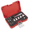 TONE Socket Bit Set Bit Insertion 19 Pieces SBHC220P, & 6.35mm (1/4"), Red,