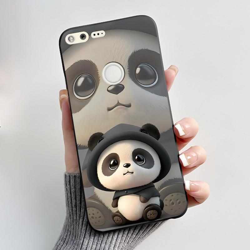 Luxury Cute Love Rabbit Cartoon Funny Case For Google Pixel XL Pixel1 1 XL Black Silicone Soft Phone Case Protective Back Cover