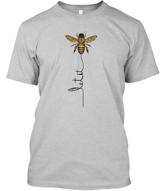 Hippie Bee Let It Be T shirt Made in the USA Size S to 5XL M